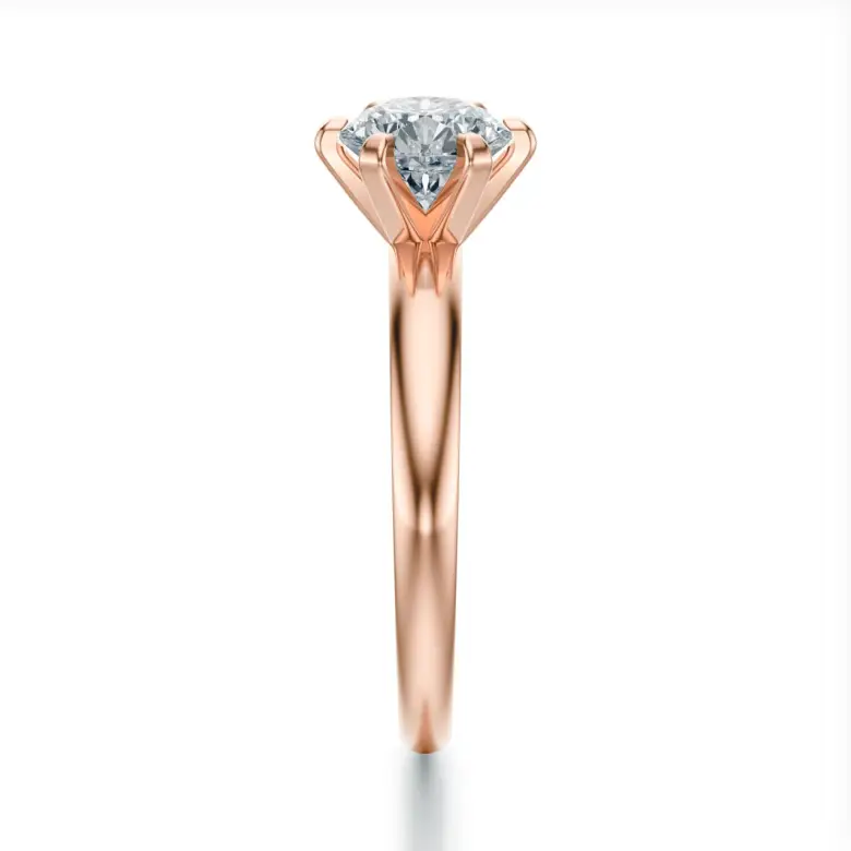 Pierścionek z dużym diamentem różowe złoto SBPZ_029 Pierścionek z dużym diamentem różowe złoto SBPZ_029